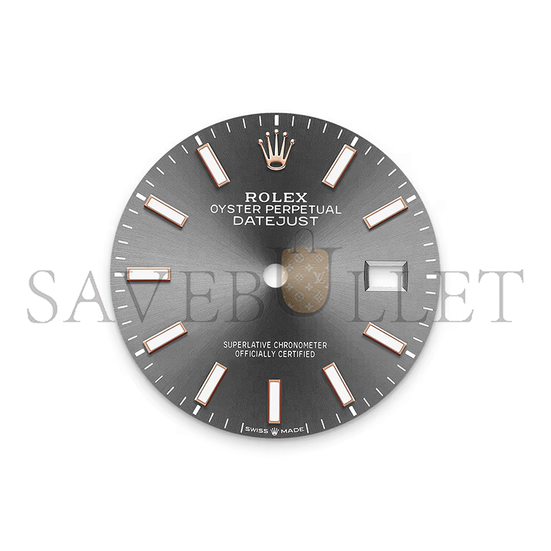 R01ex datejust 36 oyster, 36 mm, oystersteel and everose gold m126231-0014